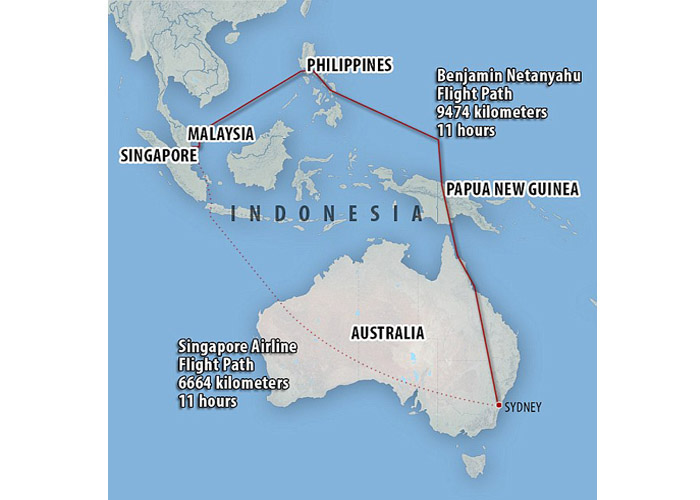 PM Israel Hindari Langit Indonesia, Terbang Tiga Jam Lebih Lama ke Sydney
